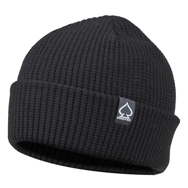 PRO TEC - PATCH CUFF SNOW BEANIE BLACK