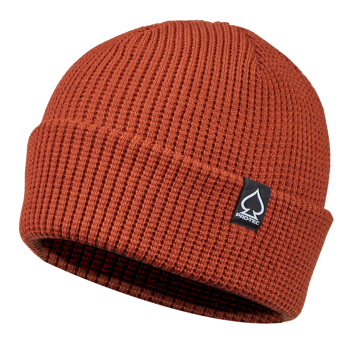 PRO TEC - PATCH CUFF SNOW BEANIE BURNT ORANGE