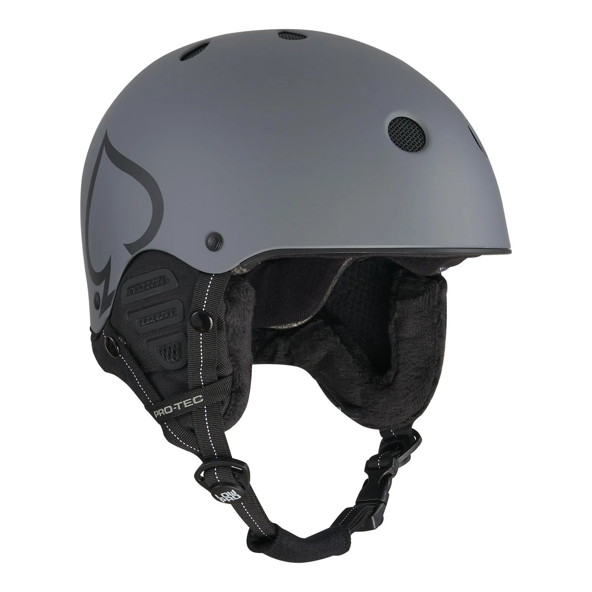 PRO TEC - LOW PRO SNOW HELMET - GREY MATTE
