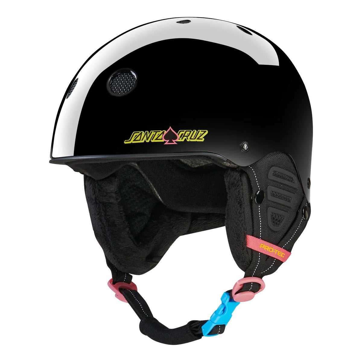 PRO TEC - LOW PRO SNOW HELMET X SANTA CRUZ - BLACK GLOSS