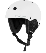 PRO TEC - LOW PRO SNOW HELMET - WHITE GLOSS