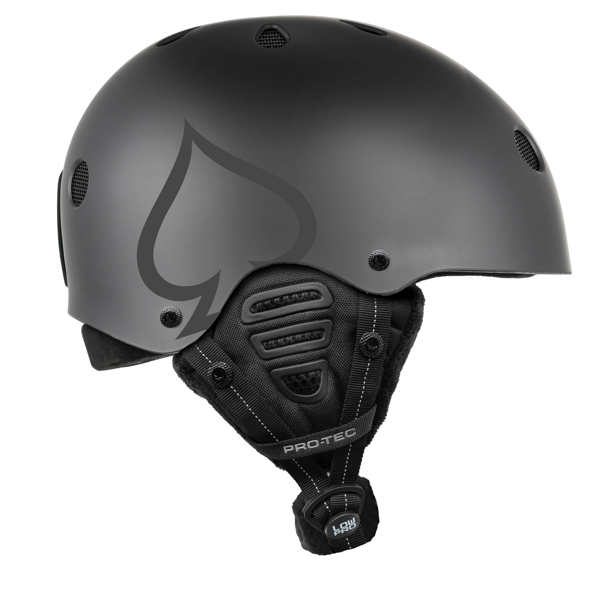 PRO TEC - LOW PRO SNOW HELMET - GREY MATTE