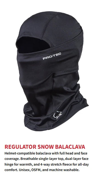 PRO TEC - REGULATOR SNOW BALACLAVA BLACK