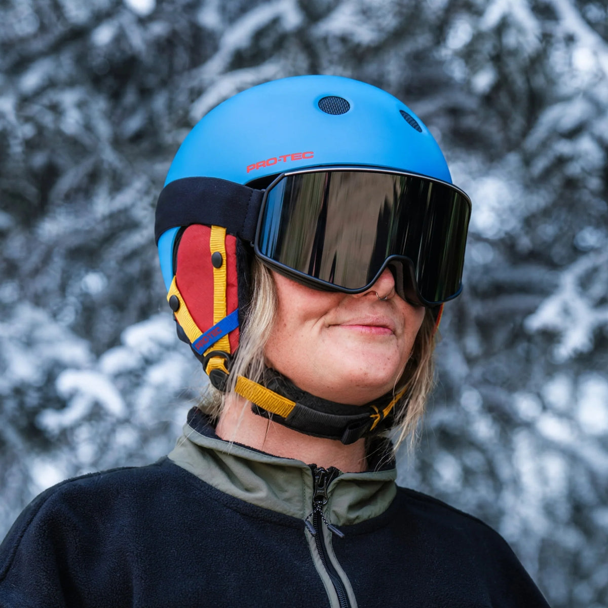 PRO TEC - CLASSIC SNOW W/ FIT DIAL - COOL BLUE MATTE