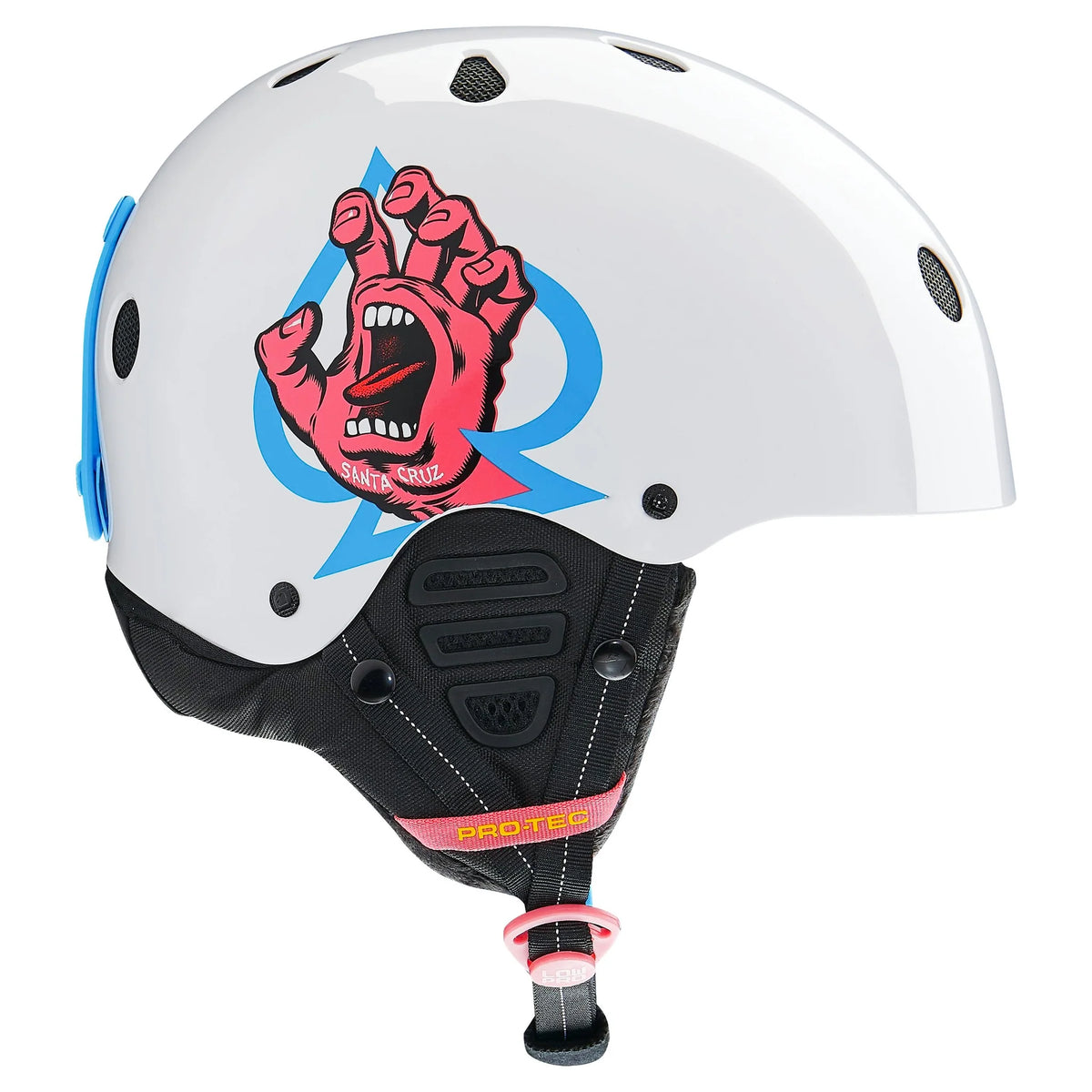 PRO-TEC - LOW PRO SNOW HELMET X SANTA CRUZ - WHITE GLOSS