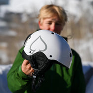 PRO TEC - LOW PRO SNOW HELMET - WHITE GLOSS