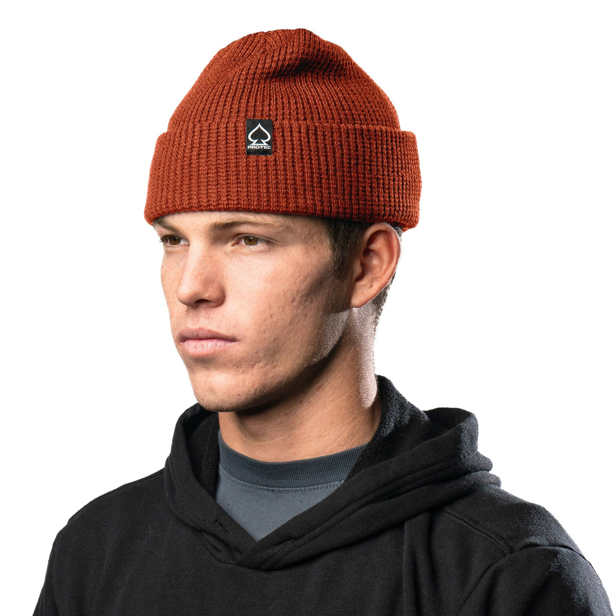 PRO TEC - PATCH CUFF SNOW BEANIE BURNT ORANGE